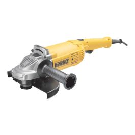 Dewalt Amoladora 230mm 2200W 6500rpm - Arranque suave, empuñadura lateral de dos posiciones, botón bloqueo eje