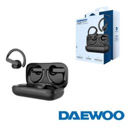 Daewoo DW2003 Auriculares Deportivos Bluetooth 5.3 con Estuche de Carga Autonomía 8h Negros IPX5 Precio: 34.50000037. SKU: B139RJXRCN