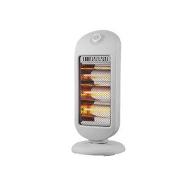 Argon Radiador Halógeno Gris 400W/800W/1200W con Oscilación, Plástico/Metal, 28x63.5x28 cm