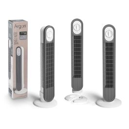 Ventilador Torre Argon Blanco Gris 45W 22x79x22 cm, 3 velocidades, oscilación 90° Precio: 30.50000052. SKU: B1KB3M96JT