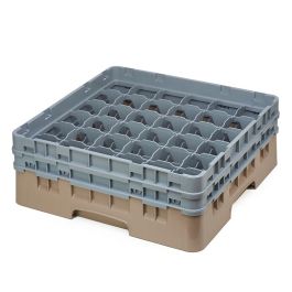 CAMBRO - 36S434-184 - Cesta de lavado 36 comp. 2 alturas - 7,2 cm Ø máx. - alt. máx. 13,5 cm - 50 x 50 x 18,4 cm - Beige Precio: 58.49999947. SKU: B1JQC24J64