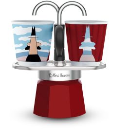 Bialetti Mini Express - Espressokocher-Set - rot + 2 Becher aus Arte Collection René Magritte Precio: 50.3965. SKU: B1DA3E7BXM