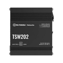 Teltonika TSW202 Switch Gestionado L2 Gigabit Ethernet 8 Puertos RJ45 2 Puertos SFP PoE+ 240W Precio: 159.78999971. SKU: B124YHS2TH