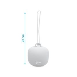 KioKids Guardachupetes de Silicona para 1 Chupete, Portátil, Higiénico, Apto Lavavajillas y Esterilizador, Gris, +0 meses