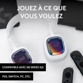 Logitech G Astro LOGBLANCPS Casco de juego inalámbrico A30 para PS, PC y Móvil - Blanco