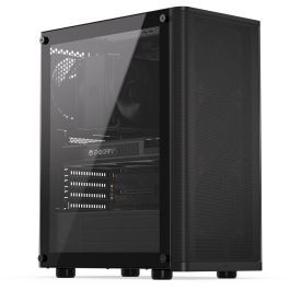 ENDORFY Ventum 200 Air TG Black - Torre PC ATX/micro ATX/Mini-ITX con ventana lateral y filtros antipolvo