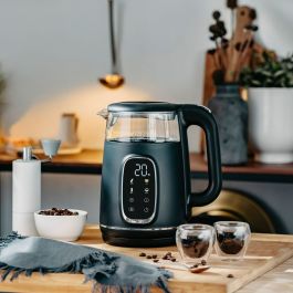 Hervidor Adler AD 1305bs Negro Plateado 2200 W 1,7 L