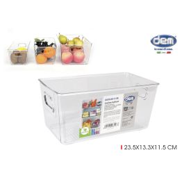 Dem Cesta Multiusos Transparente 23.5 x 13.3 x 11.5 cm (18 Unidades) Precio: 40.49999954. SKU: S2213167