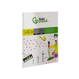 Liderpapel Bloc Música y Canto Din A4, Pentagrama 2mm, Cuadricula 5mm, 24 Hojas 100 g/m2