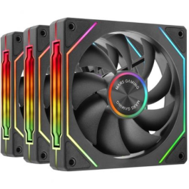 Mars Gaming MF-LINKFINITYKIT2 Pack 3 Ventiladores 12cm ARGB Infinity Mirror LINKFINITY Modular Magnético PWM