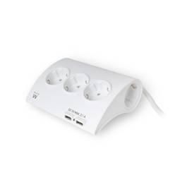 Ewent EW3935 Regleta Escritorio 5 Tomas Corriente con 2 Puertos USB y Protección Infantil, Cable 1.5m Precio: 20.50000029. SKU: S0202498