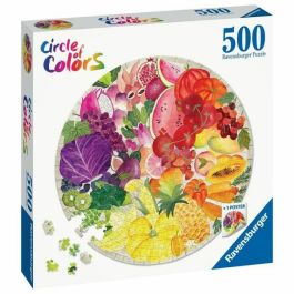 Ravensburger - Rompecabezas Redondo de 500 Piezas - Frutas y Verduras (Círculo de Colores)