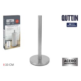 Confortime Portarrollos de Cocina en Acero, 33 cm de Alto x 15 cm de Ancho y Largo (12 Unidades)
