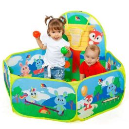 Parque con canasta y 25 bolas 76x100x110 Parque con canasta y 25 bolas 76x100x110