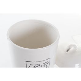 DKD Home Decor Bote Blanco 17.7 x 26 x 17.7 cm Dolomita