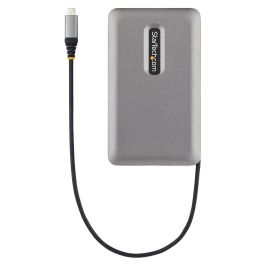 StarTech Adaptador Multipuertos USB-C con HDMI 2.0 4K, VGA, Doble Monitor, 100W PD, Hub MST, Gris