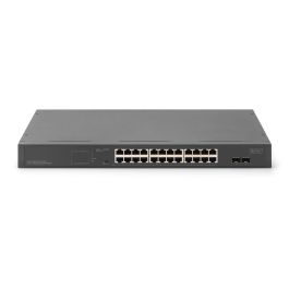 Digitus Switch Gigabit de 24 Puertos No Administrado, Negro