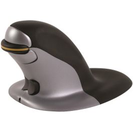 Fellowes Ratón Vertical Inalámbrico Penguin Pequeño, Ambidextro, Laser 1200 DPI, Recargable, Negro/Plata Precio: 133.50000059. SKU: B145AZGGHZ