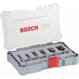 Bosch 2607017466 Juego de Fresas para Fresadoras, 8 mm de Diámetro de Vástago, 6 Piezas en Estuche de Transporte