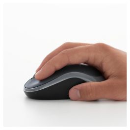 Logitech M185 Ratón Inalámbrico Óptico Rojo para Ordenadores Windows y Mac, Plug and Play, Larga Duración Pila