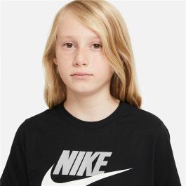 Camiseta de Manga Corta Infantil Nike Sportswear Negro 7-8 Años