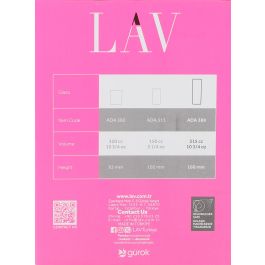 Lav Set 6 Vasos Tubo 315 Cc Colección Ada Ø6x16.6cm