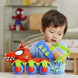 Spidey, Vehículo Dino 2 en 1, Coche Todo Terreno con Figuras Incluidas, Edad 3