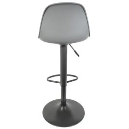 Home Deco Factory Taburete Bar Essentiel Gris Regulable en Altura 83-104 cm Diseño Moderno