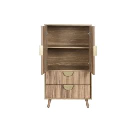 Armario Scandi DKD Home Decor Marron Dorado 40 x 110 x 60 cm Armario Scandi DKD Home Decor Marron Dorado 40 x 110 x 60 cm