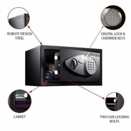 Master Lock x041ml 11L Caja Fuerte Electrónica - Ideal para Joyas y Documentos de Identidad
