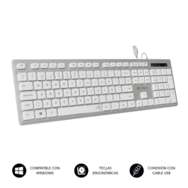 Teclado Subblim SUBKBC-0EKE20 Plateado