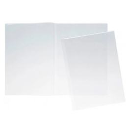 Q-connect Funda Portadocumentos Folio Doble PVC Transparente 180 Micras 330x470mm