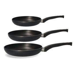 Gourmet Kitchen basic line Set 3 sartenes antiadherentes ø20 / ø24 / ø28 cm aptas para inducción, vitrocerámica, gas y placa eléctrica Precio: 30.50000052. SKU: B1E4K8BS9T