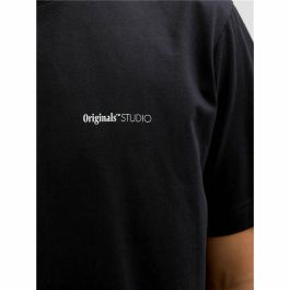 Camiseta de Manga Corta Hombre Jack & Jones Jorvarenna Painted Negro