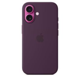 APPLE iPhone 16 - Funda de Silicona con MagSafe - Ciruela APPLE iPhone 16 - Funda de Silicona con MagSafe - Ciruela