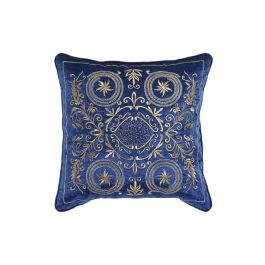 Cojin Neoclasico DKD Home Decor Azul Dorado 10 x 45 x 45 cm