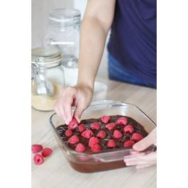 Pyrex PYR3426470296434 Juego de 3 fuentes para horno Rectangular de vidrio Irresistible 20-25-28 cm