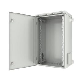 Lanview Armario Rack 19'' 20U de 600x450mm Montaje en Pared con Puerta de Cristal Templado, Ventilación y Carriles Ajustables