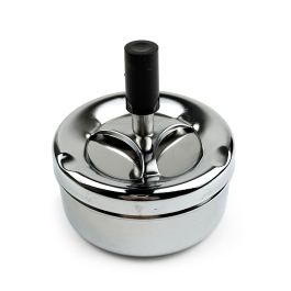 Confortime Cenicero Acero Push 9 cm (24 Unidades)