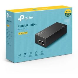 Tp-link Inyector PoE++ TL-POE170S, 60W, 2 Puertos Gigabit, IEEE802.3af/at/bt, Montaje en Pared/ Escritorio