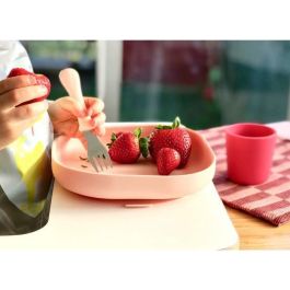 Beaba Juego de Vajilla Infantil de Silicona 4 Piezas con Ventosa, Flexible, Apto Microondas y Lavavajillas, 2ª Edad - Rosa Beaba Juego de Vajilla Infantil de Silicona 4 Piezas con Ventosa, Flexible, Apto Microondas y Lavavajillas, 2ª Edad - Rosa