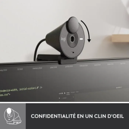 Logitech BRIO 300 Webcam Full HD 1920x1080 con Micrófono Integrado y Tapa de Privacidad