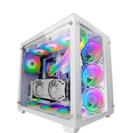 Mars Gaming Torre MCV3W Premium E-ATX con Cristal Templado y RGB Frontal, Blanca (MCV3W) Precio: 67.50000004. SKU: B19PDB5MGV
