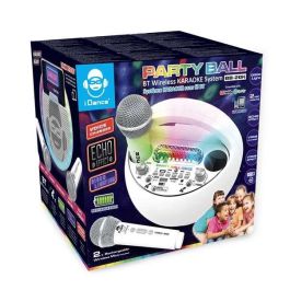 Altavoz karaoke con forma circular y luces disco. incluye 2 microfonos inhalambricos 21,5x22x15 cm Altavoz karaoke con forma circular y luces disco. incluye 2 microfonos inhalambricos 21,5x22x15 cm
