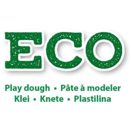 SES Creative Plastilina ECO para modelar, 4 colores primarios, con envases de plástico reciclado y alto porcentaje de materiales naturales