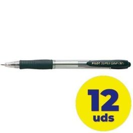Pilot Bolígrafo retráctil Super Grip negro 0,4 mm tinta base aceite con sujeción de caucho Precio: 9.5900002. SKU: S8422413