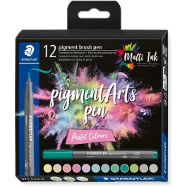 Rotulador Fibra Staedtler Pigment Arts Pen Punta Pincel Colores Pastel Estuche De 12 Precio: 30.59000032. SKU: B1C6ZAS3CR