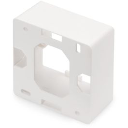 Digitus Caja de montaje en superficie para tomas Keystone 80x80mm, tipo alemán, blanco