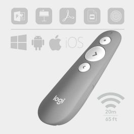 LOGITECH Puntero laser R500 BLUETOOTH hasta 20m GRIS LOGITECH Puntero laser R500 BLUETOOTH hasta 20m GRIS