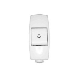 Solera Pulsador timbre 6A 250V Blanco Termoplástico 63x25x22mm